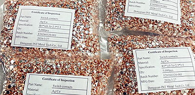 Stabilna dostava za srebrne kontakte AgCu bimetalne kovice