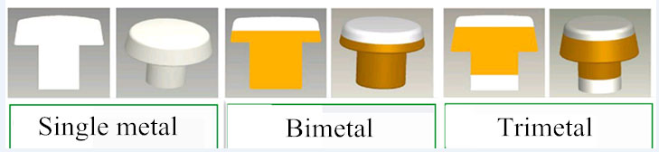 AgNi bimetalne kontaktne kovice type