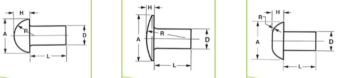 Zakovice iz trdnega jekla specification